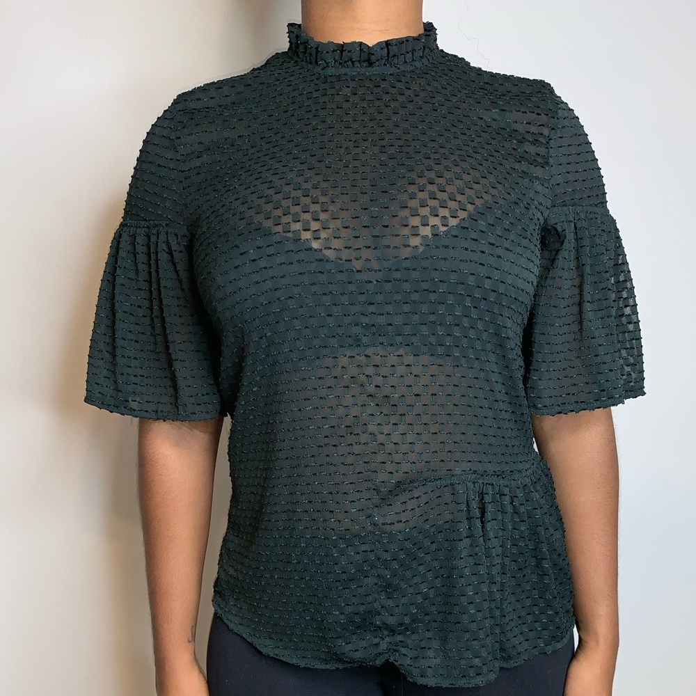 Sheer Green Top